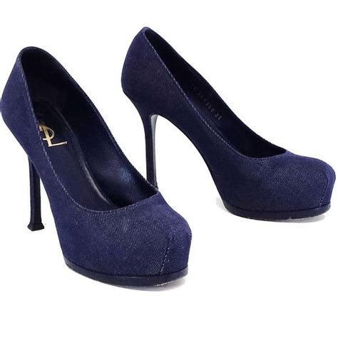 ysl heels shoes|ysl denim heels.